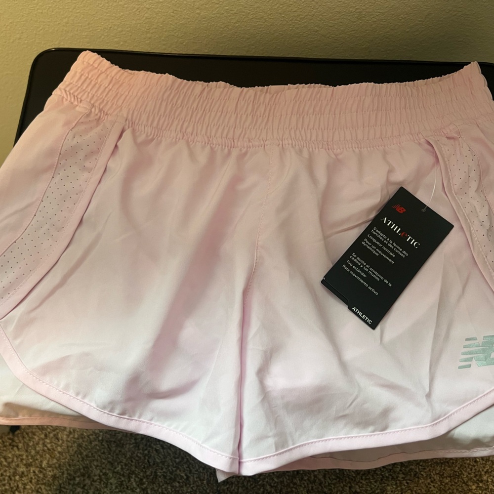 New Balance Soft Pink Running Shorts